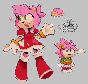 Amy Rose Magma doodles