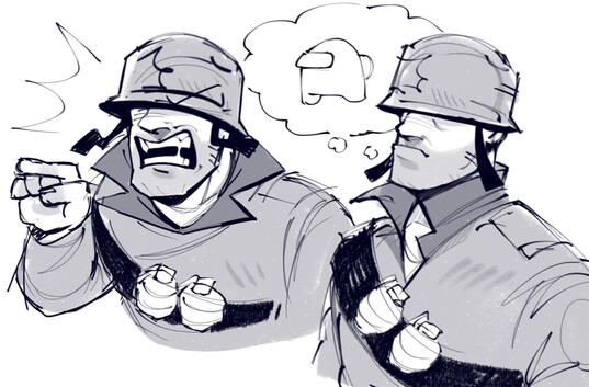 Soldier TF2 doodles